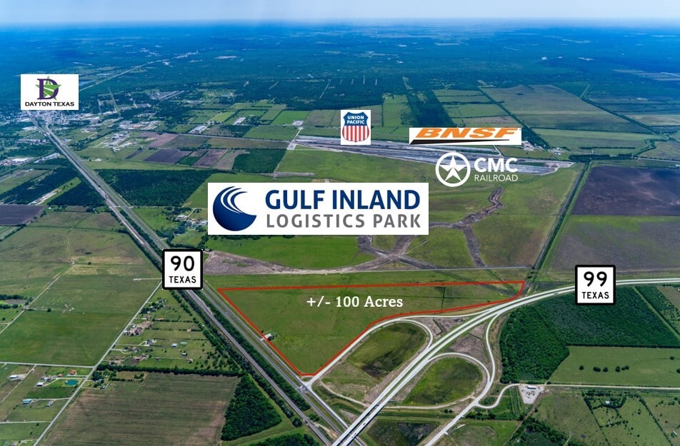Highway 90 and Highway 99, Dayton, TX for sale Aerial- Image 1 of 7