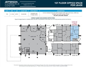 27710 Jefferson Ave, Temecula, CA for lease Floor Plan- Image 1 of 1