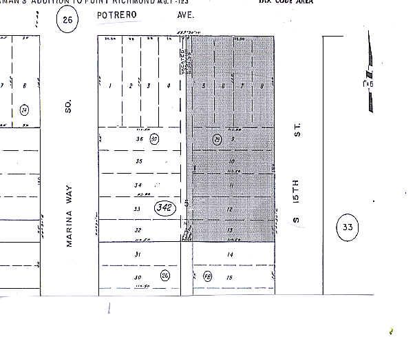1420-1430 Potrero Ave, Richmond, CA for lease - Plat Map - Image 2 of 7