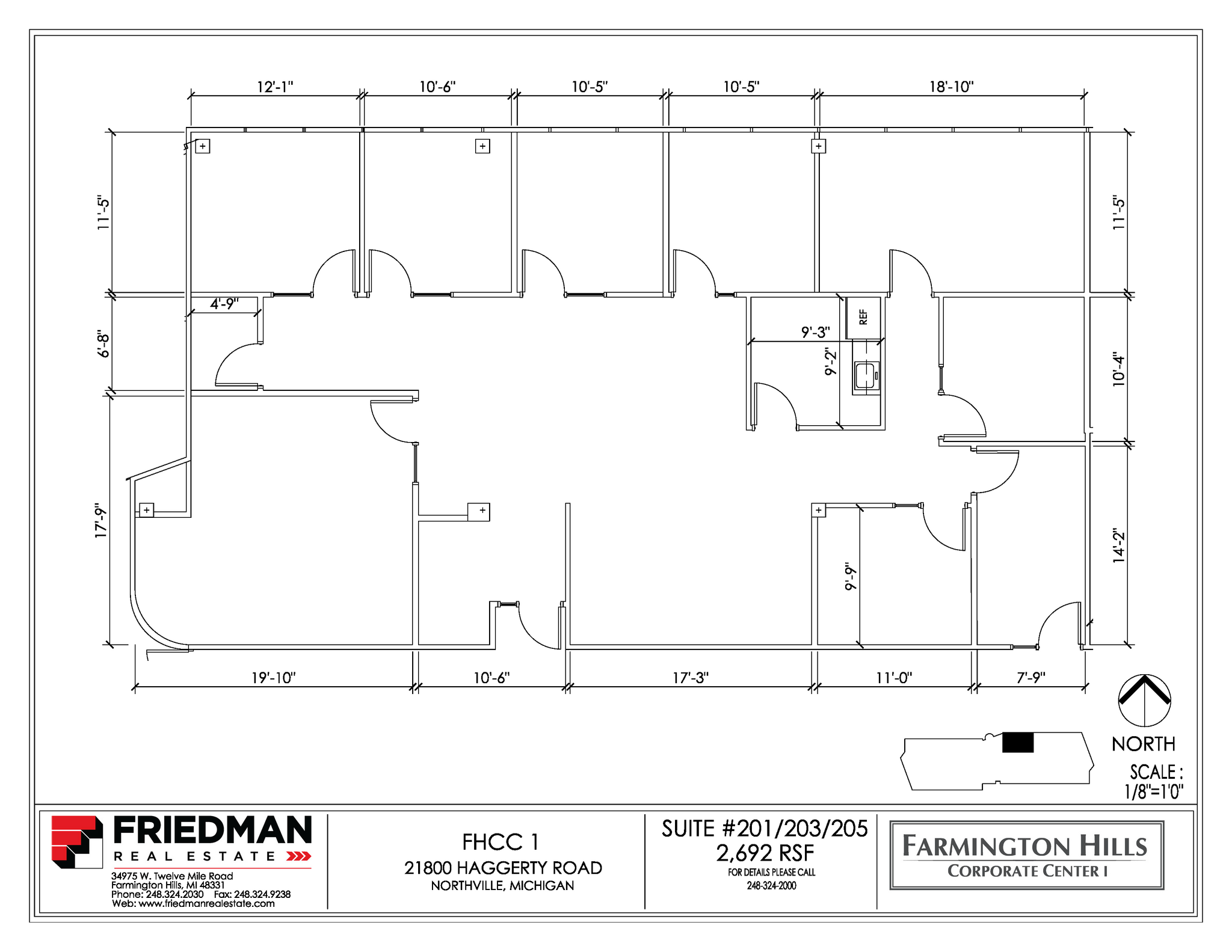 21800 Haggerty Rd, Northville, MI for lease Floor Plan- Image 1 of 2