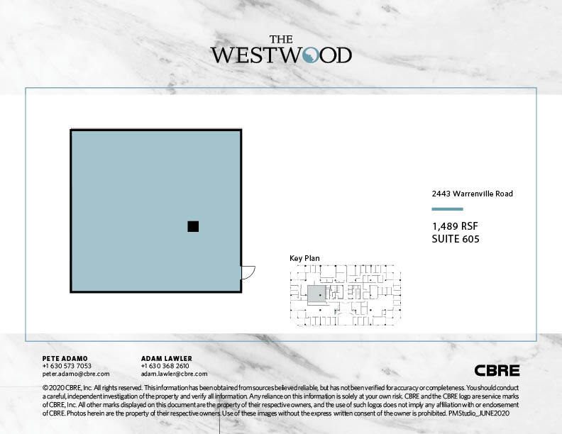 2443 Warrenville Rd, Lisle, IL for lease Floor Plan- Image 1 of 1