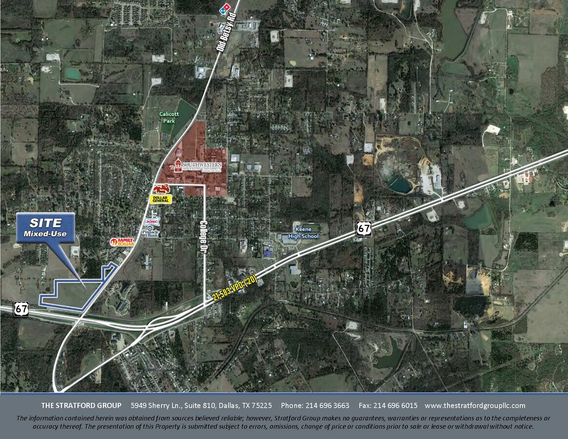 TBD Hwy 67 & FM 2280, Keene, TX 76059 +/ 35 AC NWC/NWQ Hwy 67