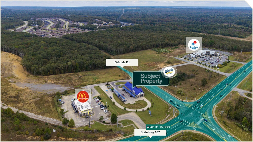 8451 Oakdale Rd, North Little Rock, AR for sale - Aerial - Image 2 of 3