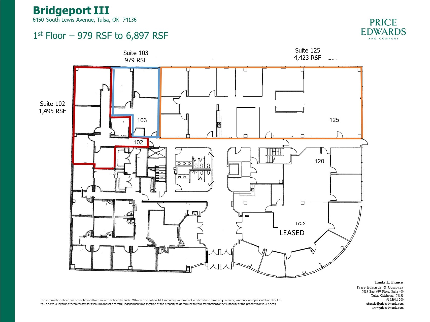 6450 S Lewis Ave, Tulsa, OK for lease Floor Plan- Image 1 of 1