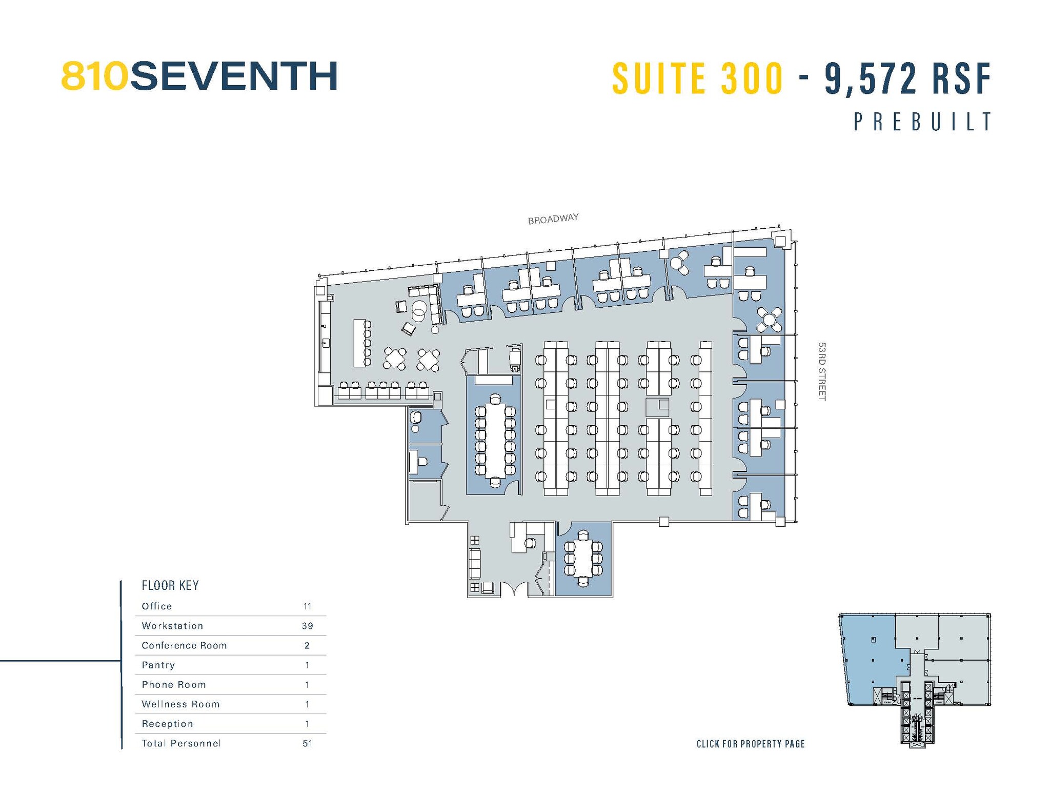 810 Seventh Ave, New York, NY for lease Floor Plan- Image 1 of 1