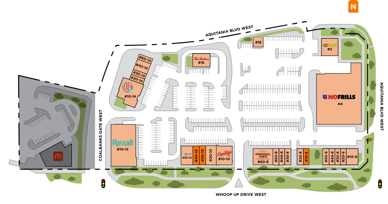 100 Aquitania Blvd W, Lethbridge, AB for lease Site Plan- Image 1 of 1