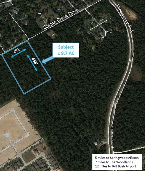 Spring Creek Dr & Birnamwood Blvd, Spring, TX for sale - Primary Photo - Image 1 of 1