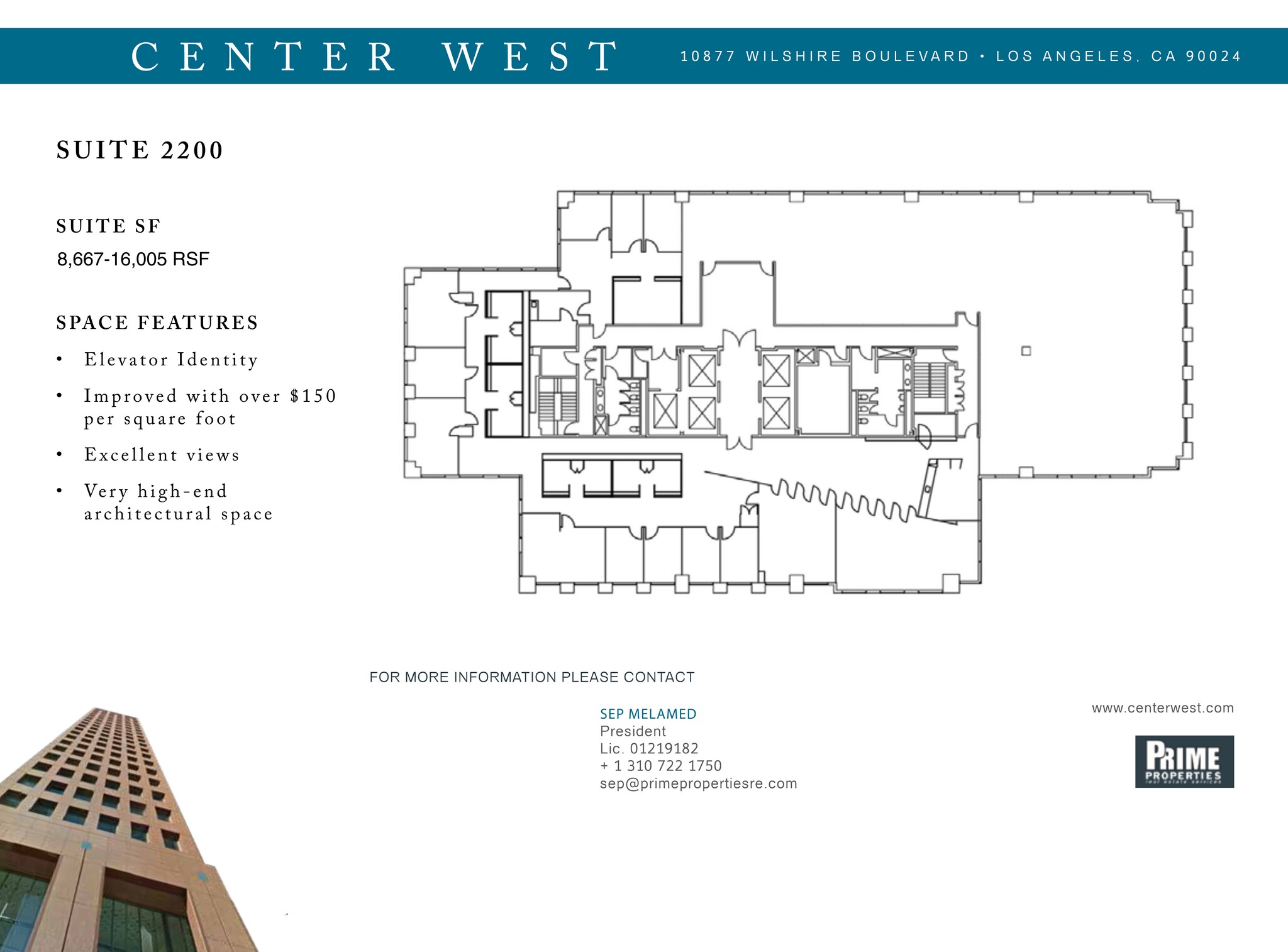 10877 Wilshire Blvd, Los Angeles, CA for lease Site Plan- Image 1 of 1