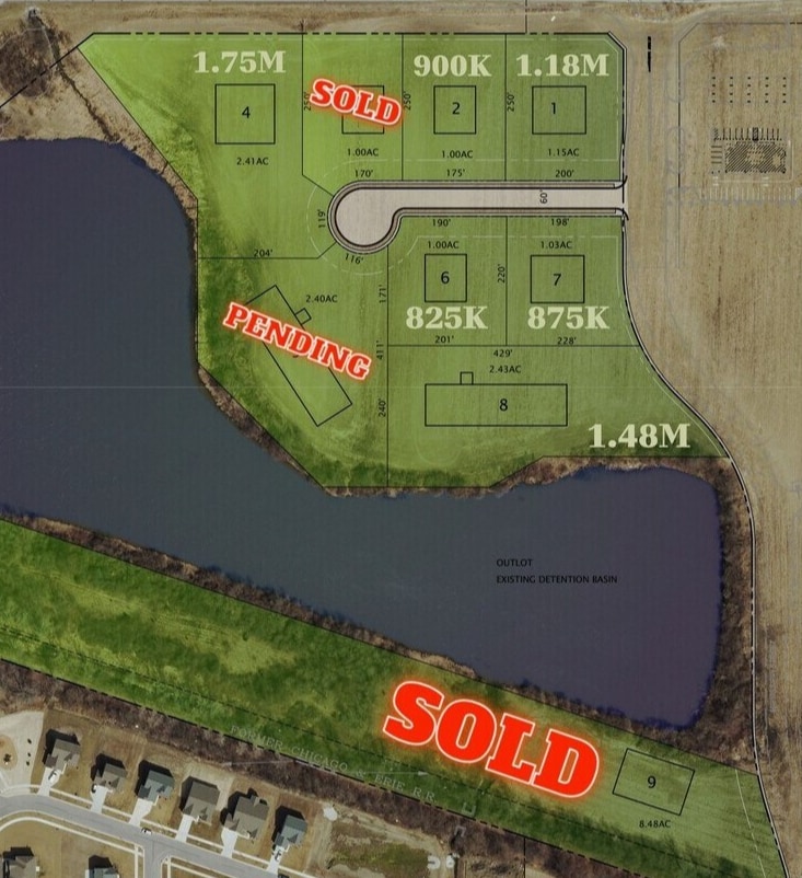 1210 E 109th Ave, Crown Point, IN for sale Aerial- Image 1 of 2