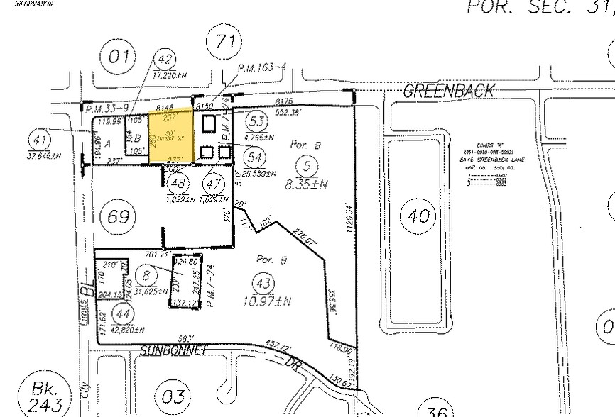 8146 Greenback Ln, Fair Oaks, CA for sale - Plat Map - Image 2 of 4