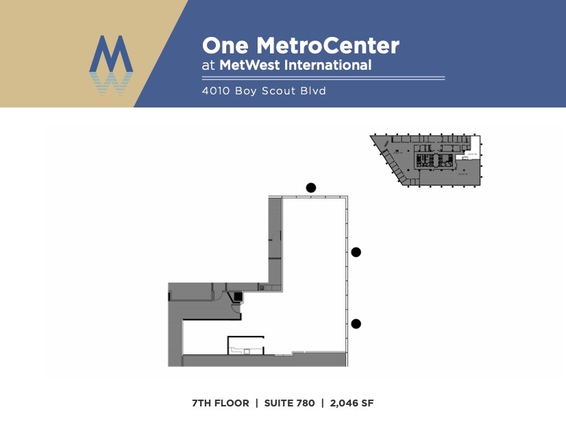 4010 W Boy Scout Blvd, Tampa, FL for lease Floor Plan- Image 1 of 1