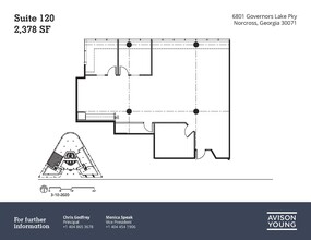 6801 Governors Lake Pky, Peachtree Corners, GA for lease Floor Plan- Image 1 of 8