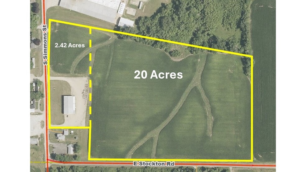 535 S Simmons St, Stockton, IL for sale - Aerial - Image 1 of 10