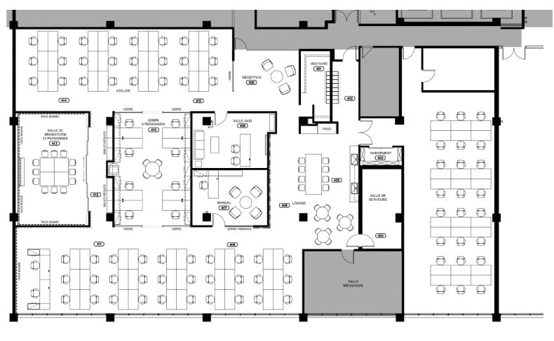 5605 Av De Gaspé, Montréal, QC for lease Floor Plan- Image 1 of 1