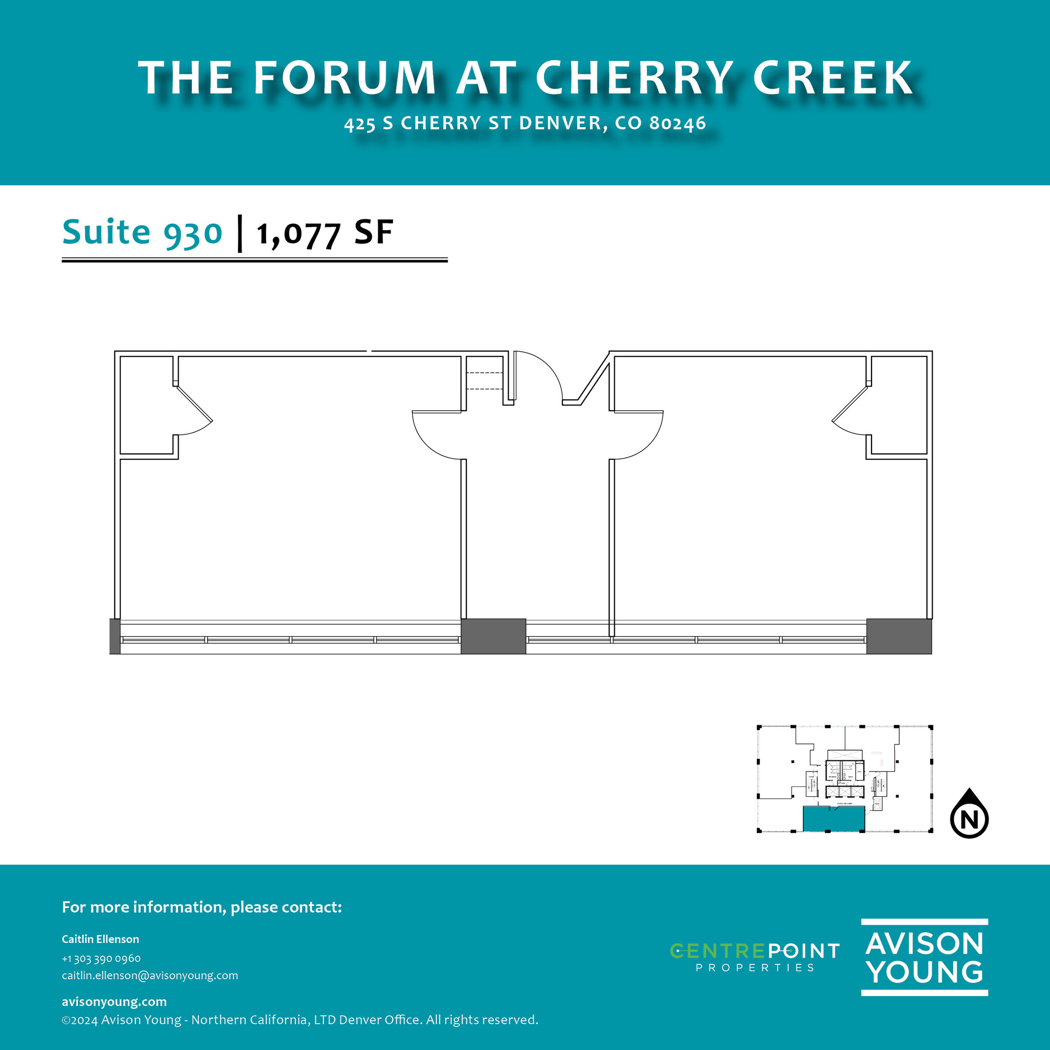 425 S Cherry St, Glendale, CO for lease Floor Plan- Image 1 of 1