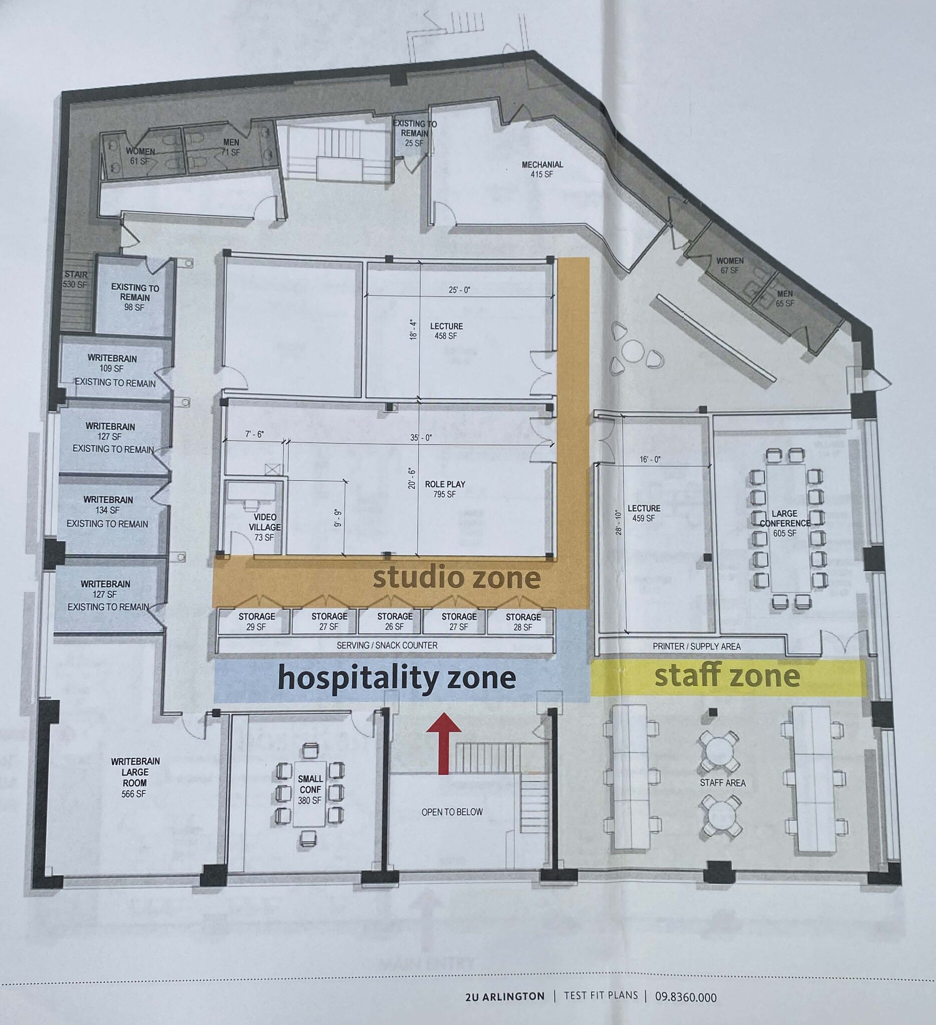 1521 N Danville St, Arlington, VA for lease Floor Plan- Image 1 of 2