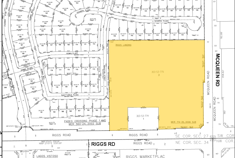 S McQueen Rd, Chandler, AZ for lease - Plat Map - Image 3 of 15