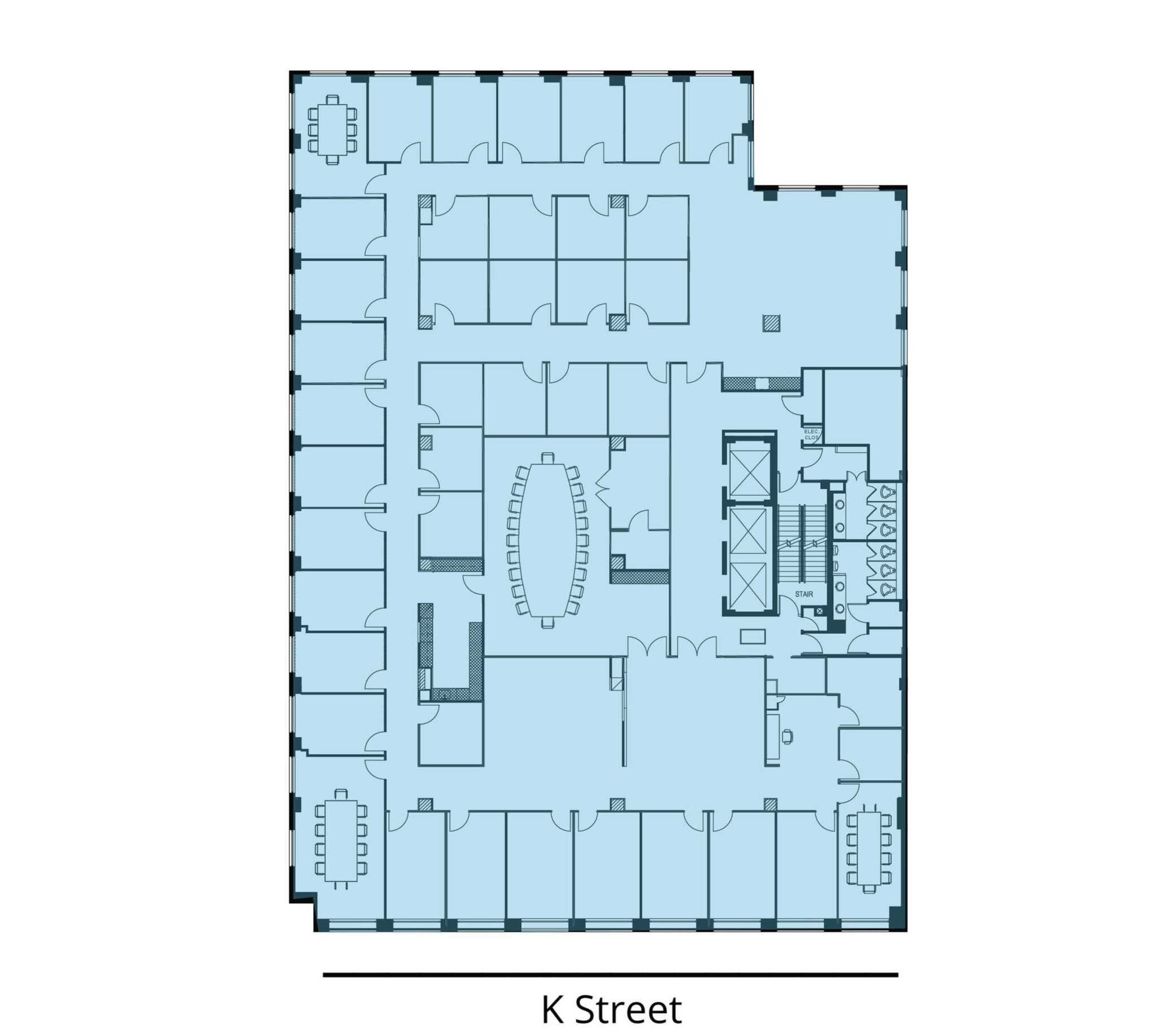 1750 K St NW, Washington, DC for lease Floor Plan- Image 1 of 1