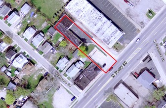 495 N Perry St, Pontiac, MI - aerial  map view