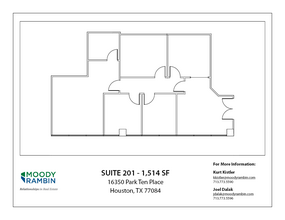 16350 Park Ten Place Dr, Houston, TX for lease Floor Plan- Image 1 of 1