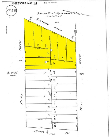 2700 Shattuck Ave, Berkeley, CA for lease - Plat Map - Image 2 of 8