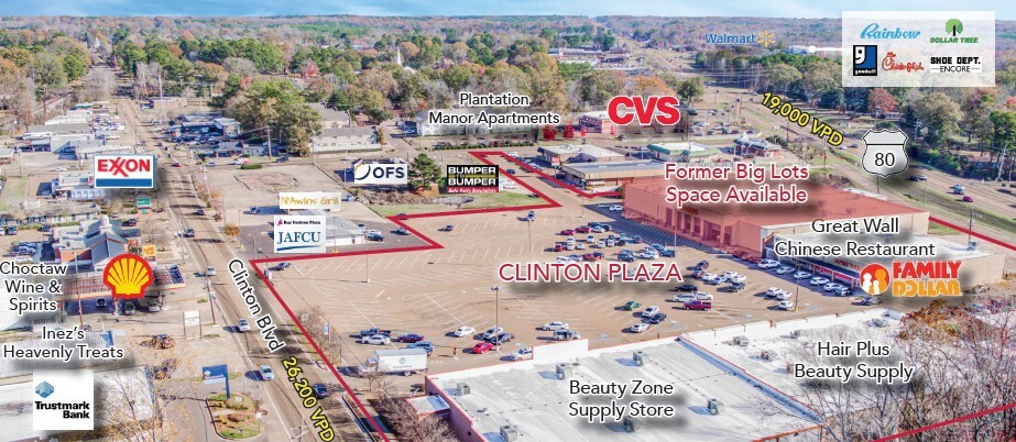 200-208 Clinton Blvd, Clinton, MS for lease - Building Photo - Image 1 of 3