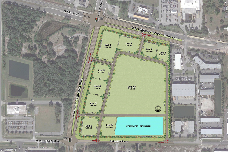 1703 S Poinciana Blvd, Kissimmee, FL for lease - Site Plan - Image 2 of 3