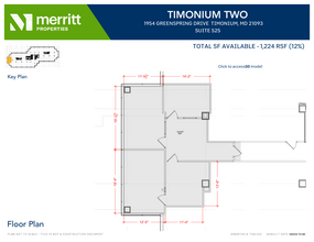 1966 Greenspring Dr, Timonium, MD for lease Floor Plan- Image 1 of 1