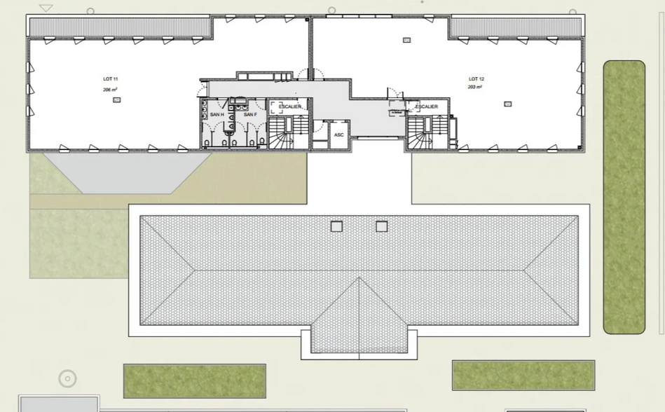 Office in Montpellier for lease - Site Plan - Image 3 of 4