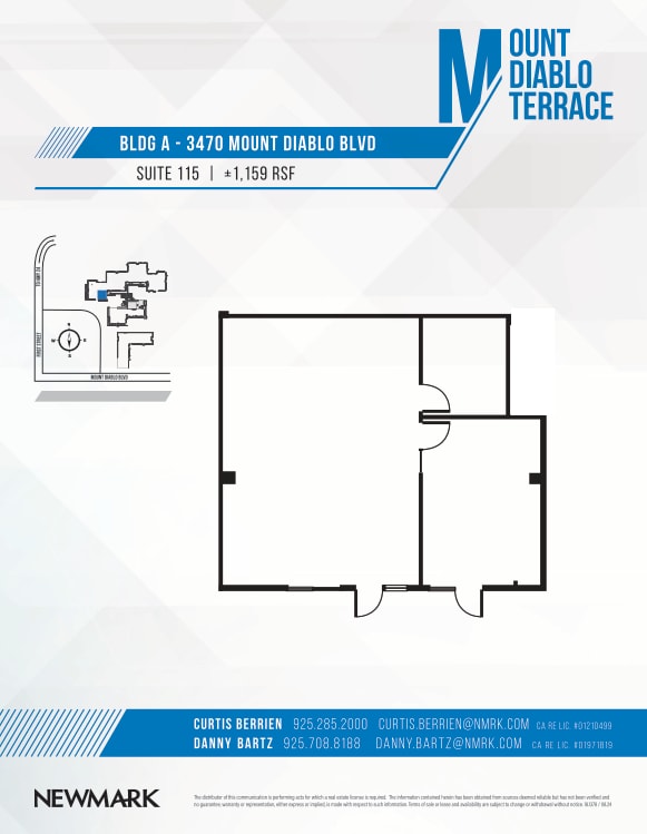 3470 Mt Diablo Blvd, Lafayette, CA for lease Floor Plan- Image 1 of 1