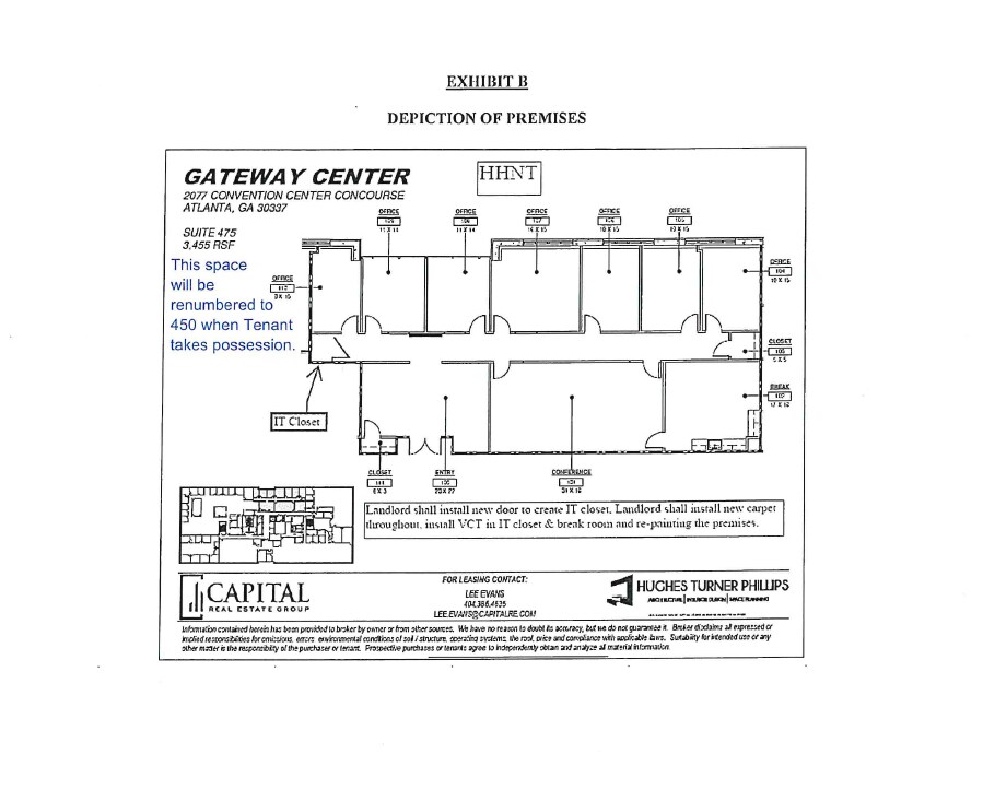 2077 Convention Center Concourse, College Park, GA for lease Floor Plan- Image 1 of 1