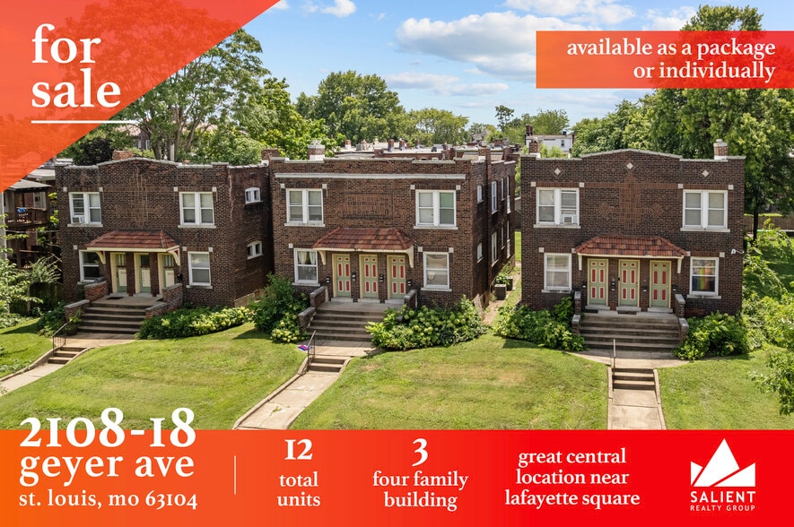 2108-2118 Geyer Ave Portfolio portfolio of 3 properties for sale on LoopNet.com - Building Photo - Image 1 of 13