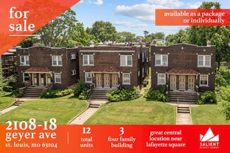 More details for 2108-2118 Geyer Ave Portfolio – Multifamily for Sale, Saint Louis, MO