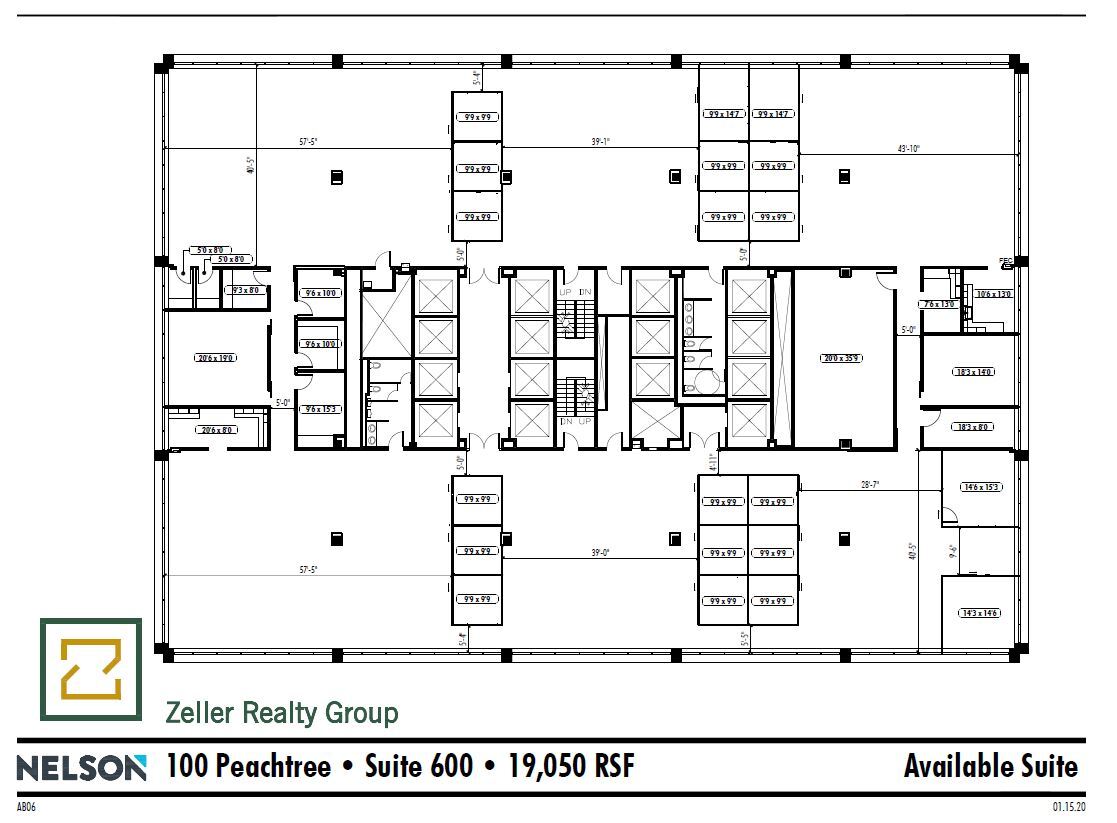 100 Peachtree St NW, Atlanta, GA for lease Floor Plan- Image 1 of 1