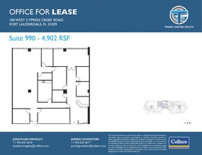 100 W Cypress Creek Rd, Fort Lauderdale, FL for lease Floor Plan- Image 1 of 1