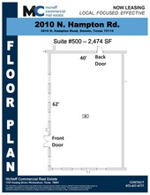 2010 N Hampton Rd, DeSoto, TX for lease Floor Plan- Image 1 of 4