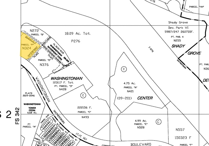 9841 Washingtonian Blvd, Gaithersburg, MD for lease - Plat Map - Image 2 of 18