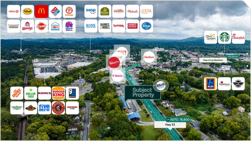 1140 N Broad St NE, Rome, GA for sale - Aerial - Image 2 of 2