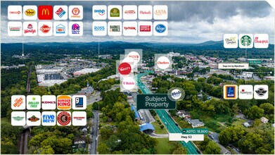 1140 N Broad St NE, Rome, GA - AERIAL  map view