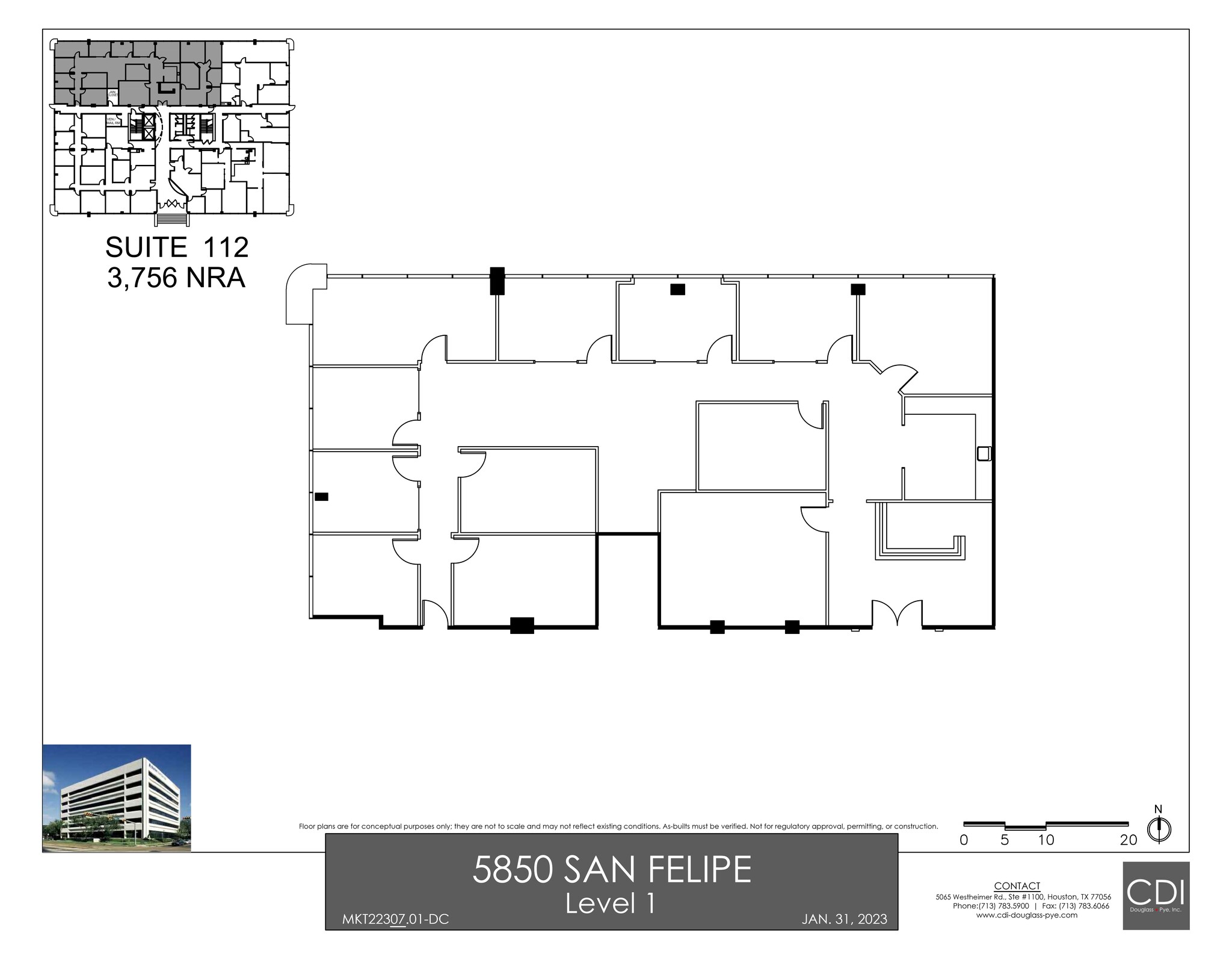 5850 San Felipe St, Houston, TX for lease Site Plan- Image 1 of 1