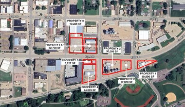 213 Mulberry St, Yankton, SD - Aerial  map view