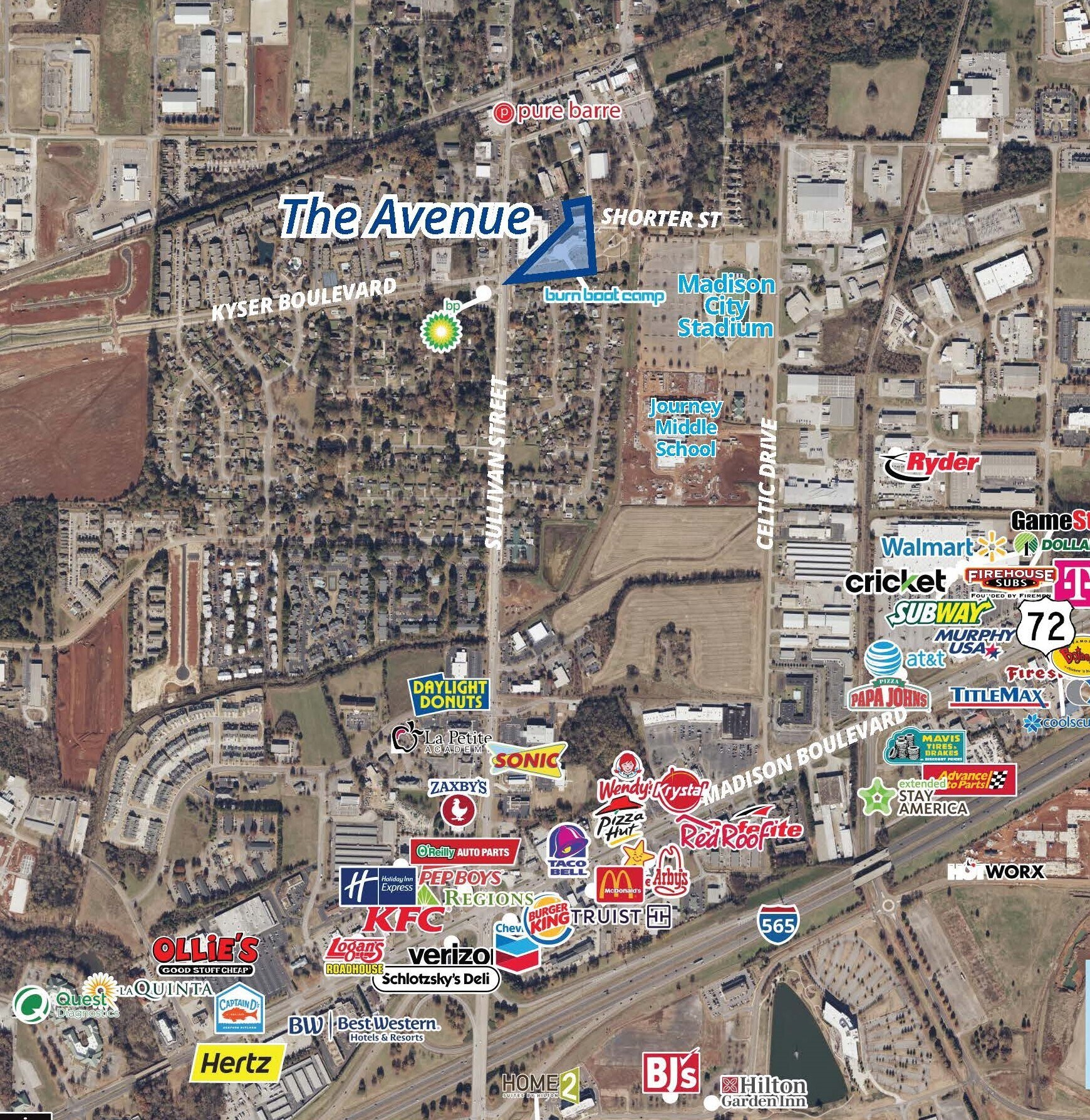 85 Shorter St, Madison, AL for sale Aerial- Image 1 of 1