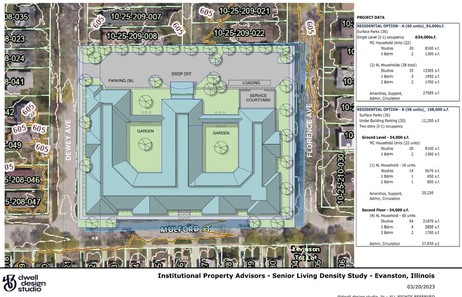 316 Florence Ave, Evanston, IL for sale - Site Plan - Image 2 of 4