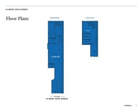 41 W 24th St, New York, NY for lease Floor Plan- Image 1 of 2