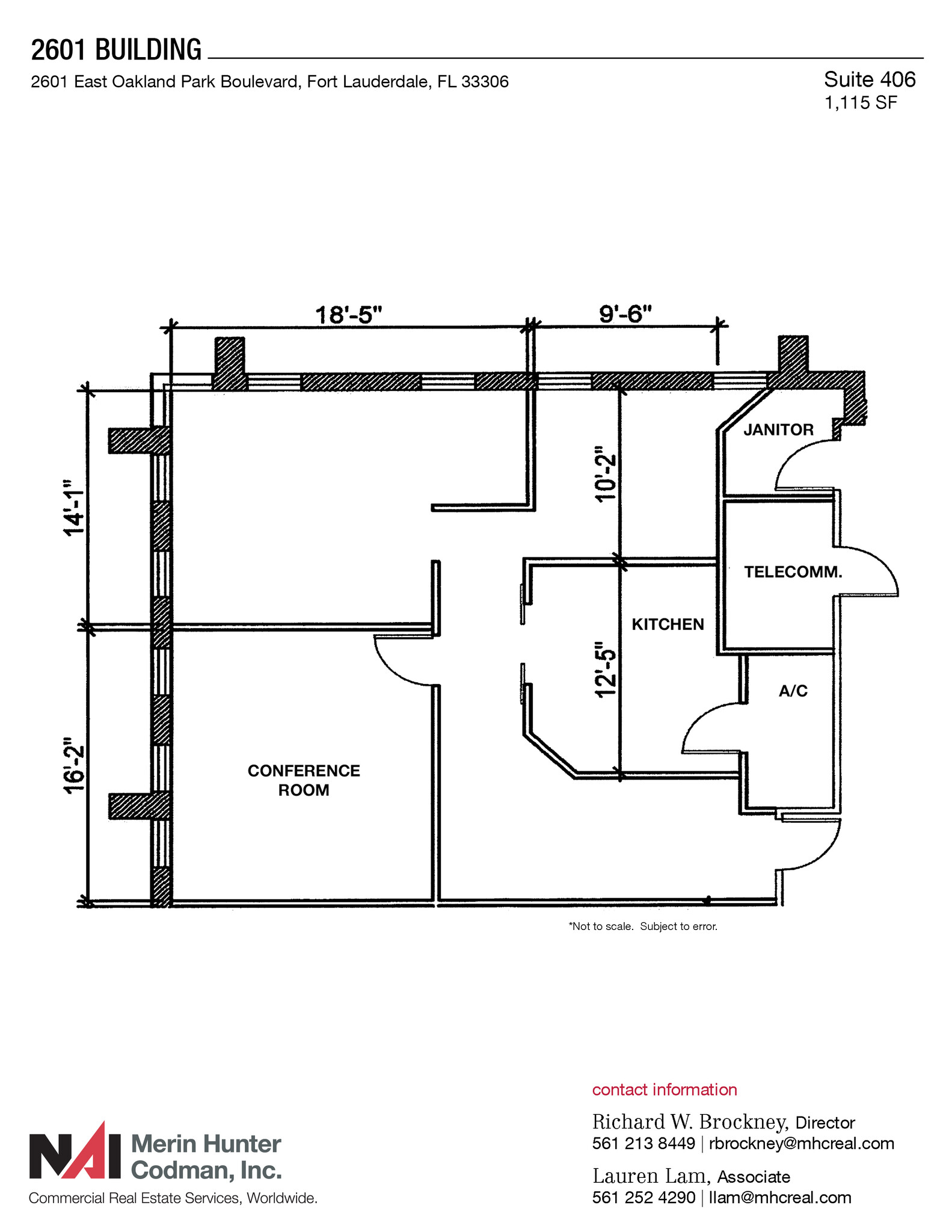 2601 E Oakland Park Blvd, Fort Lauderdale, FL for lease Floor Plan- Image 1 of 1
