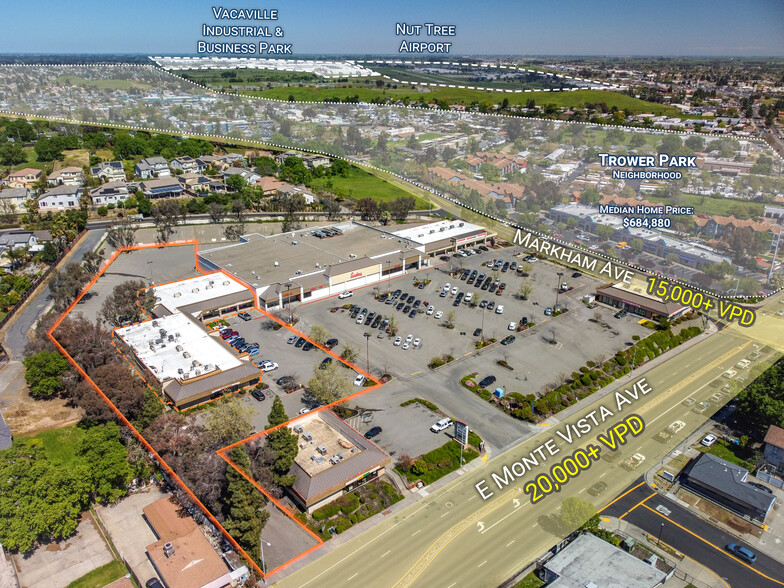 741-791 E Monte Vista Ave, Vacaville, CA for lease - Aerial - Image 3 of 8