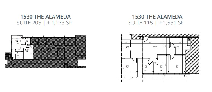 1520 The Alameda, San Jose, CA for lease Floor Plan- Image 1 of 1