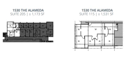 1520 The Alameda, San Jose, CA for lease Floor Plan- Image 1 of 1