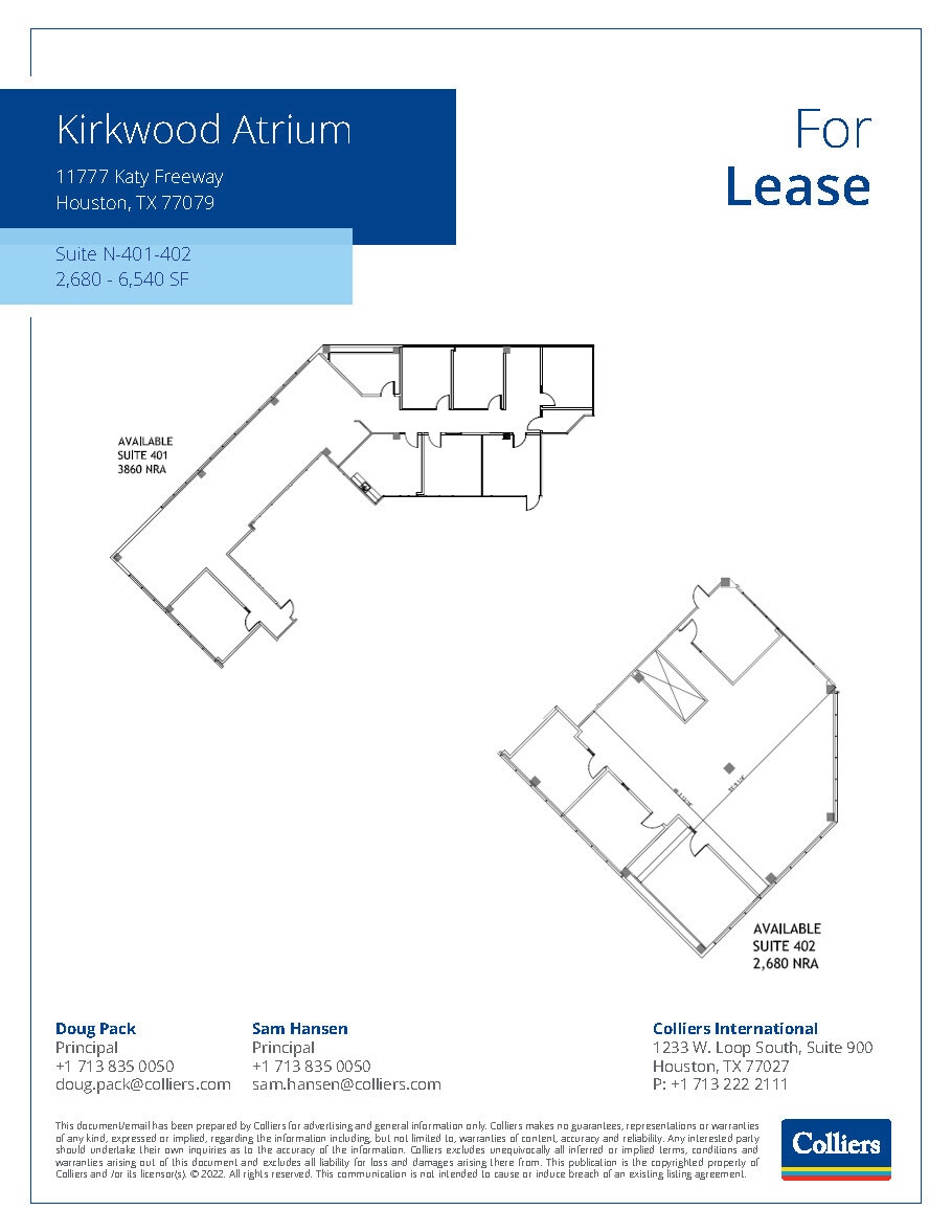 11777 Katy Fwy, Houston, TX for lease Floor Plan- Image 1 of 12