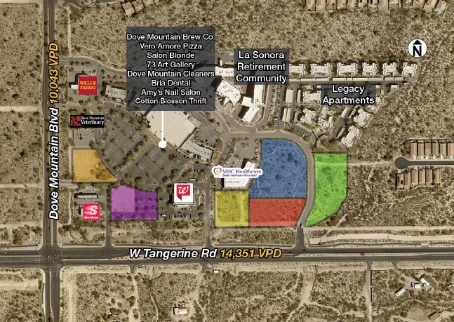 NEC N Dove Mountain Blvd and W Tangerine Rd, Marana, AZ for sale - Building Photo - Image 2 of 2